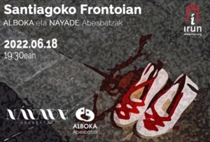 Cartel del concierto con Nayade en Irun
